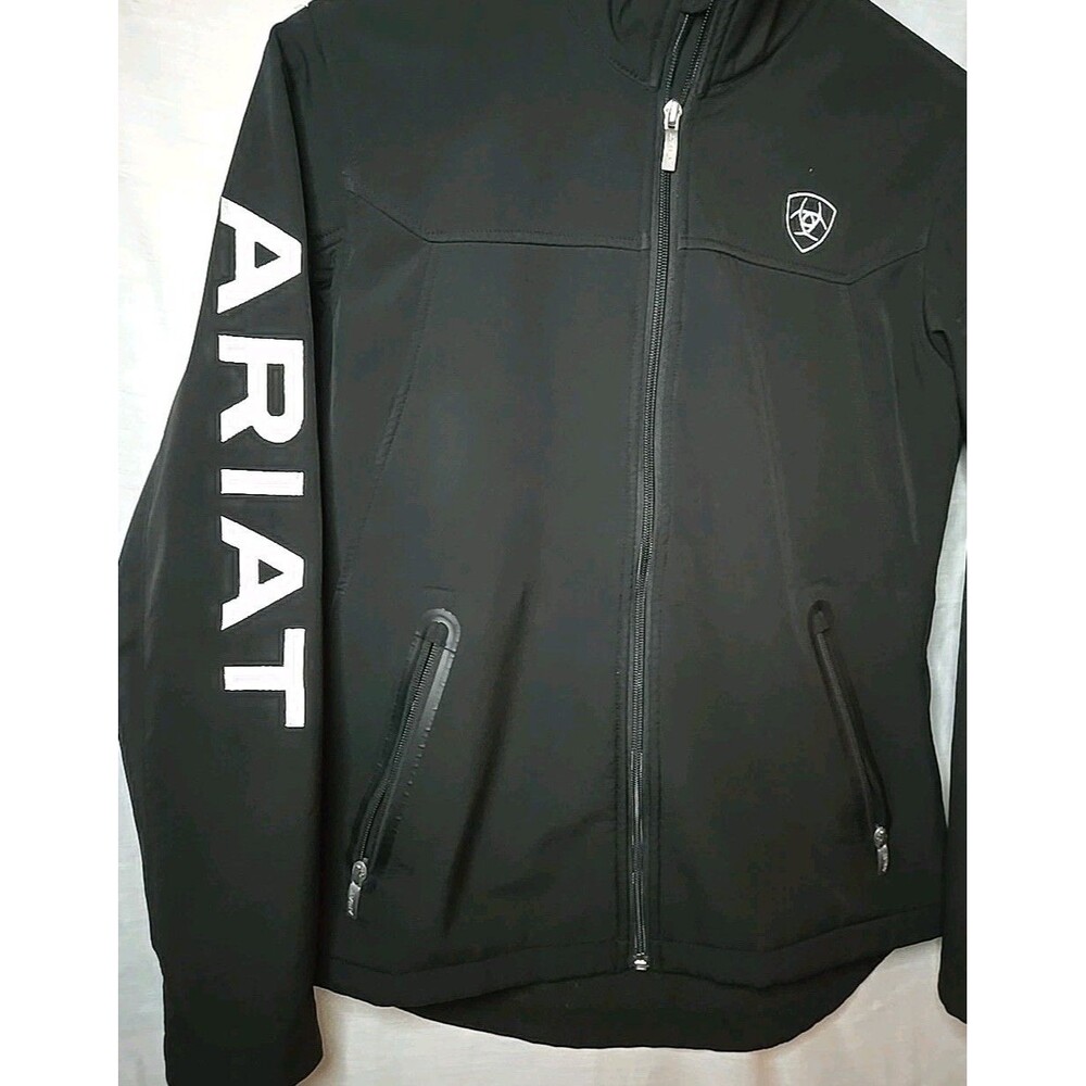 Ariat Women's Team Softshell Jacket, Sz Medium, Black Ariat Tek - Picture 4 of 11